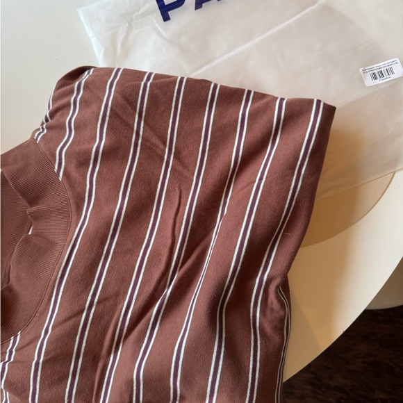 PARKE Brown Striped Sweater - Picture 3 of 3